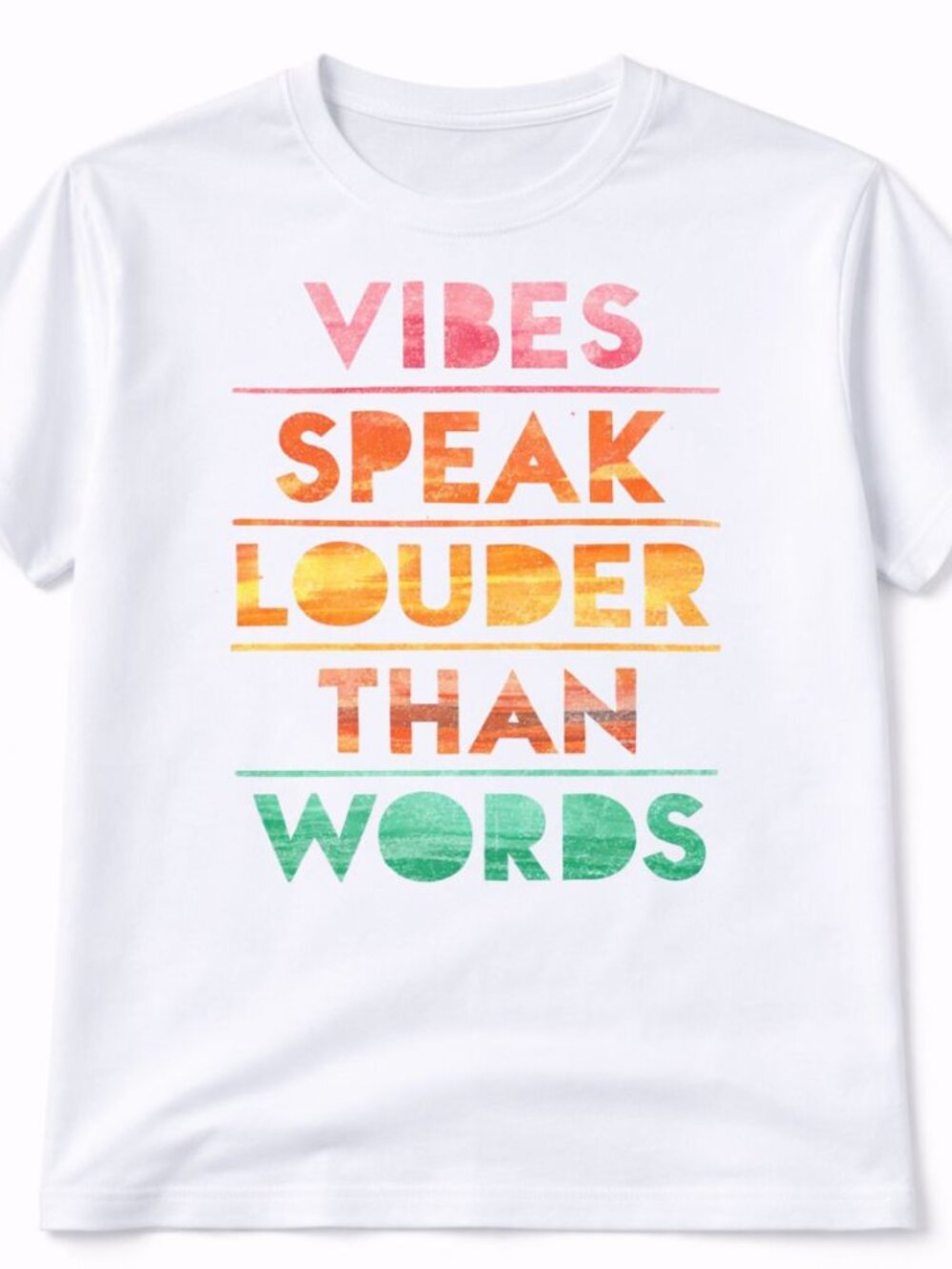 Vibes Graphic T Shirt Trendy Boutique Style Tee Womens White Tops Short Sleeve